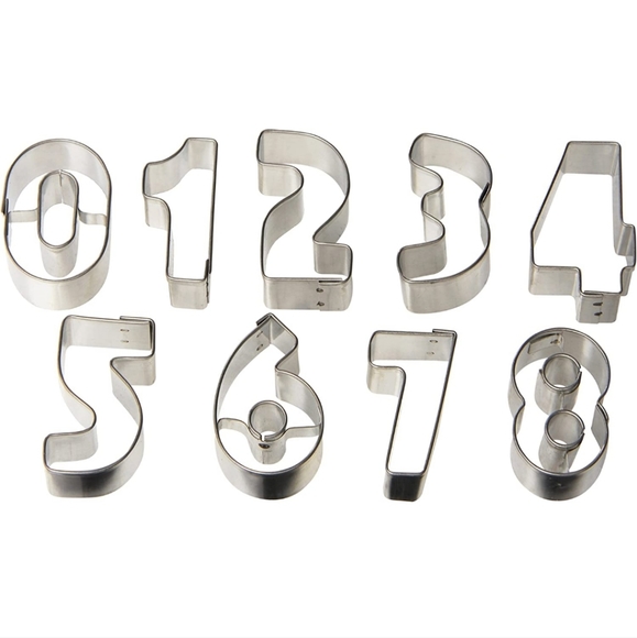 💥50% sale💥R&M International Mini Number Cookie Cutters, 9-Piece Set #1137 - Picture 2 of 4